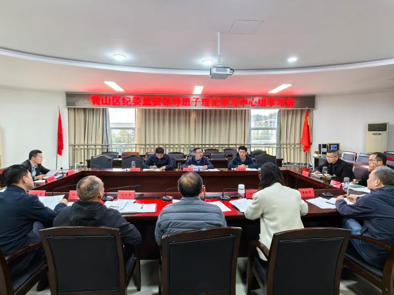 区纪委监委召开领导班子理论学习中心组学习会