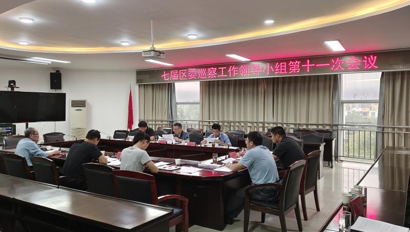 区委巡察工作领导小组专题听取巡察情况汇报