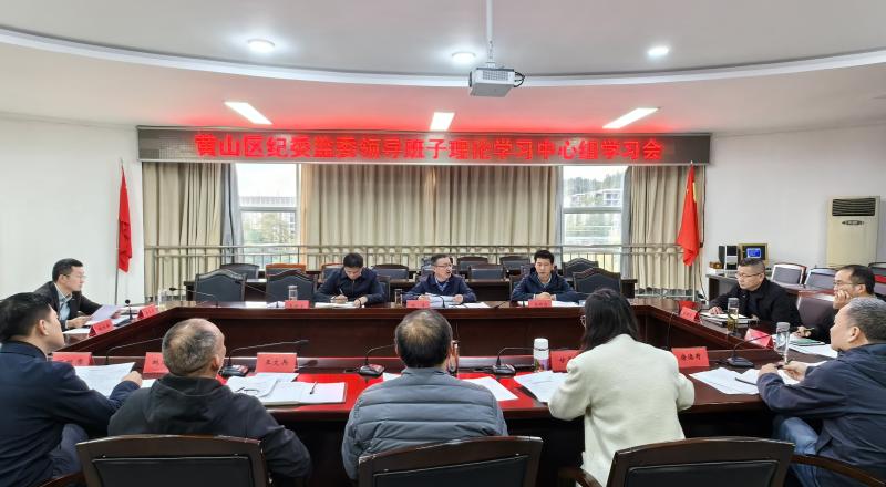区纪委监委召开领导班子理论学习中心组学习会